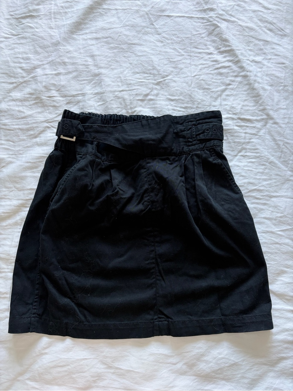 BDG Black Belted Mini Skirt